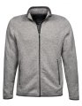 Heren Fleece Jas Tee Jays 9615 Grey Melange